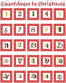 Countdown To Christmas: 8.5x11 Advent Calendar Journal With 25 Two Page Spreads For Journaling Christmas Memories, Christmas Advent Planner, Christmas ... Memory Book (Christmas Activity Books)