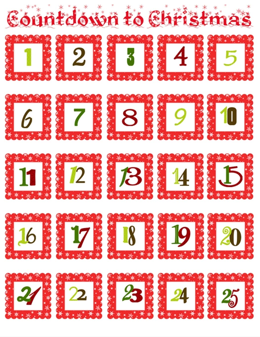 Countdown To Christmas: 8.5x11 Advent Calendar Journal With 25 Two Page Spreads For Journaling Christmas Memories, Christmas Advent Planner, Christmas Activities Book For Kids, Xmas Activity Notebook, Christmas Memory Book