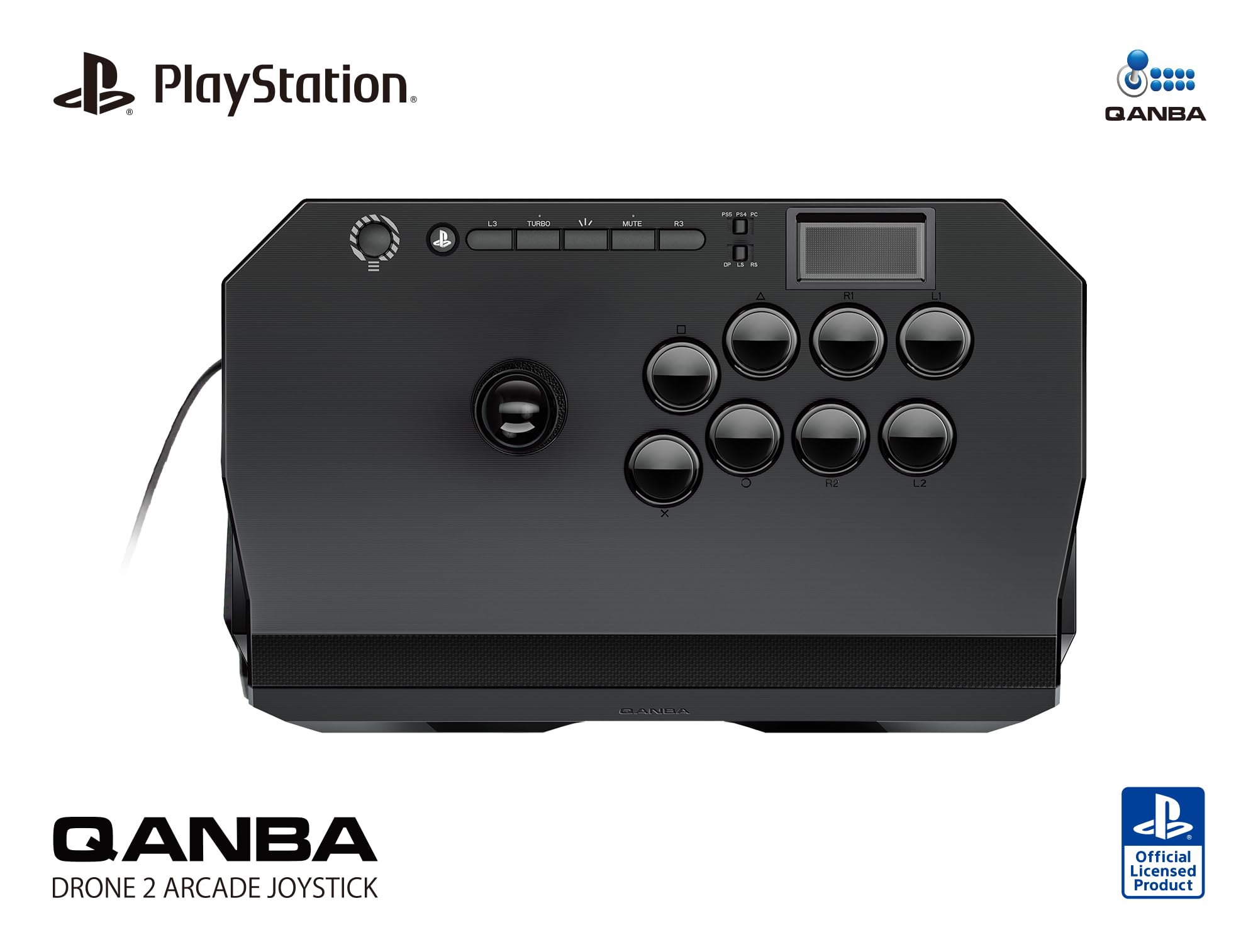 【PlayStation 日本国内公式ライセンス商品】Qanba Drone 2 クァンバ ドローン 2 アーケード ジョイスティック (PlayStation®5 / PlayStation®4 / PC) 日本語版
