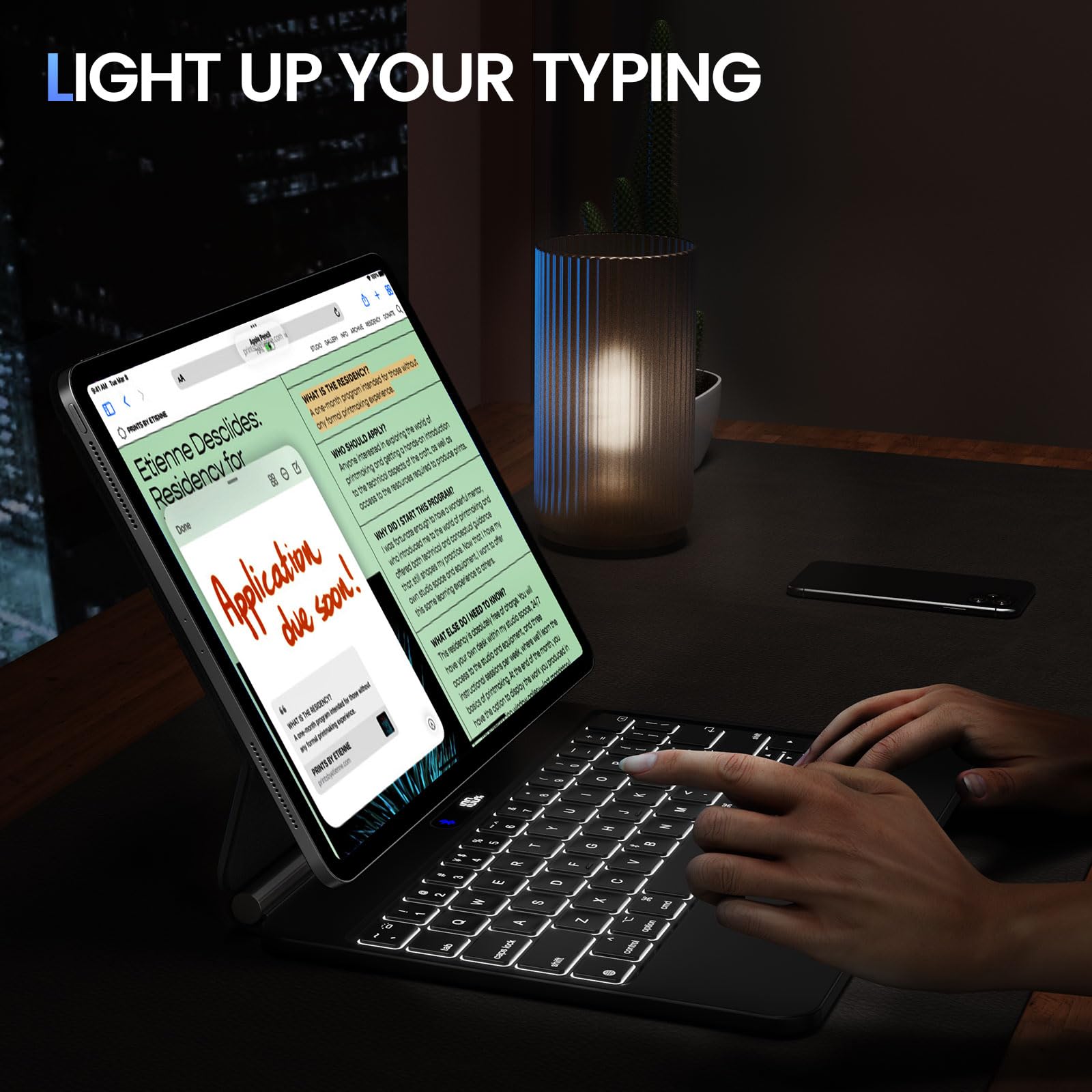 APPS2Car Magic Keyboard for iPad Pro 11 inch and iPad Air 10.9