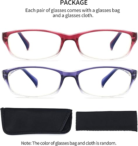 Miniatura 4 de L-L010 - Paquete de 5 lentes de lectura para mujer, con bloqueo de luz azul, 5 colores de moda, antifatiga ocular, L-L010