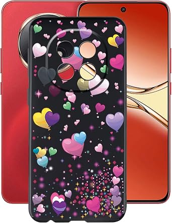 Case for Oppo A5 Pro 6.70", Black Soft TPU Bumper Phone Case, Slim Shockproof Silicone Military Grade Drop Protective Shell for Oppo A5 Pro - Balloon