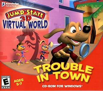Jumpstart 3D Virtual World Trouble in Town