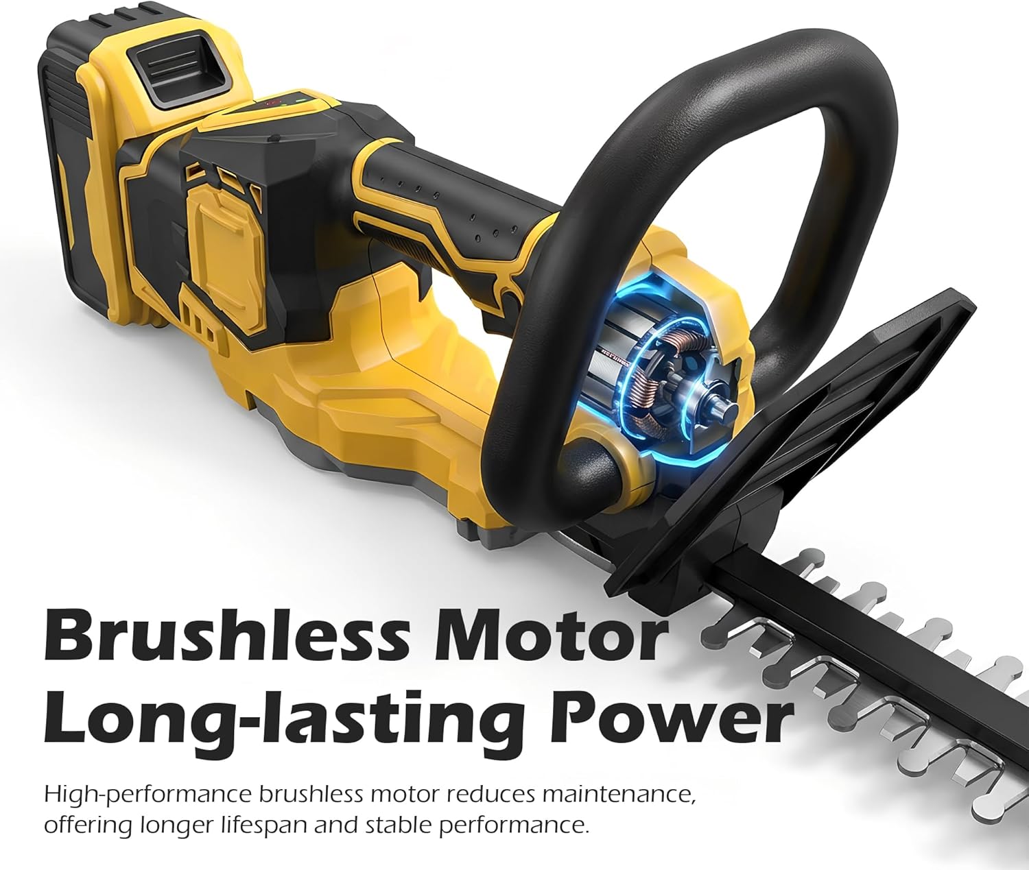 20V Cordless Hedge Trimmer, 20 inch Electric Chainsaw for Hedges, Compatible with Dewalt MAX Battery, Lightweight Bush Shrub Edge Trimmer (NO Battery)