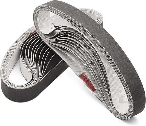 24 piezas de 12 x 12 pulgadas, kit de cinturón de repuesto de afilado de grano fino 800 para afilador de cuchillos y herramientas oficial (WSKTS &