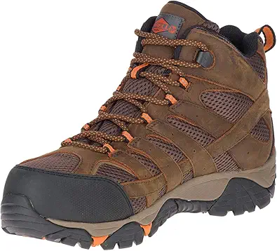 Merrell Men's Moab Vertex Mid Waterproof Composite Toe Construction Boot
