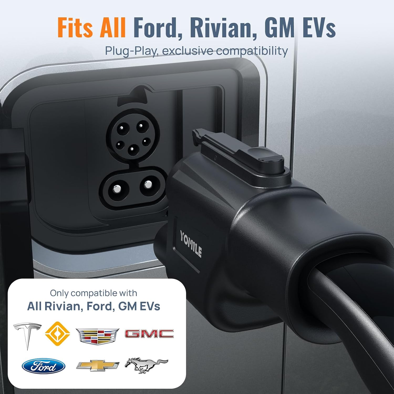 2025 Upgraded for Tesla Supercharger to CCS1 Charger Adapter [Max 500A, 1000V] Fast Charge NACS to CCS Electric Vehicle Charging Adapter Compatible with Tesla Supercharger,Fit for Rivian,Ford,GM EVs