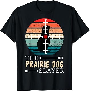 Retro Prairie Dog Sunset- Vintage Prairie dog slayer Hunting T-Shirt