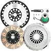 ClutchMaxPRO Performance Stage 3 Clutch Kit with Chromoly Flywheel Compatible with 2005 2006 2007 2008 2009 2010 Ford Mustang GT; Bullitt 4.6L V8 (CP07187DF-LSF07023-ST3)