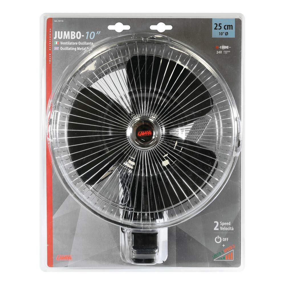 Lampa 73113 Jumbo, Ventilatore oscillante Diametro 10" - 24V