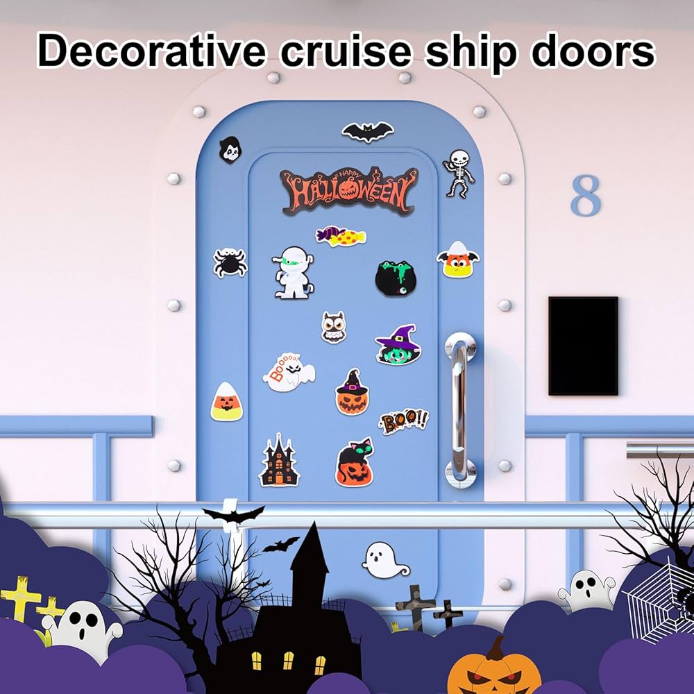 Lot De 12 Aimants De Décoration D'Halloween Pour Réfrigérateur, Casier De Voiture, Porte De Garage, Autocollants Magnétiques Imperméables Pour Halloween, Citrouille, Chauve-souris, Fantôme, Vacances