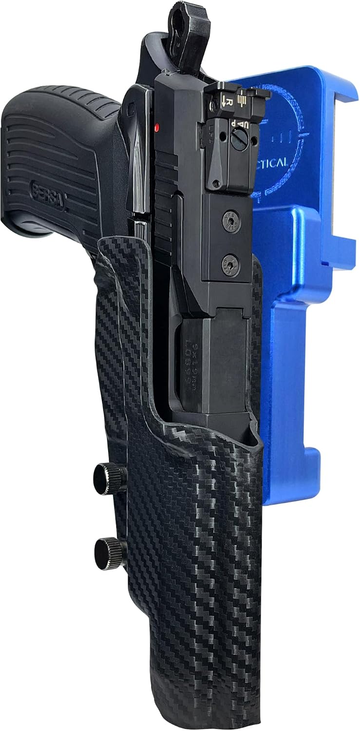 Alloy Competition Holster OWB Fits Bersa TPR9 XT Outside The Waistband Carry Gun Holster Kydex American Made OWB Aluminum Belt Attachment