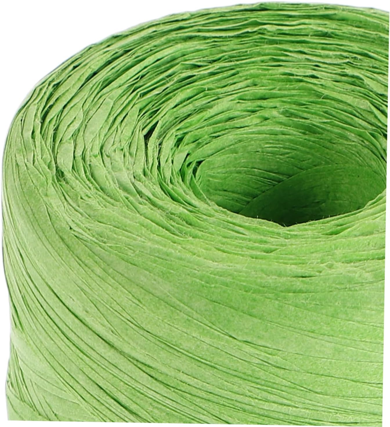 Xmas Raffia Paper Ribbon String, 300m Light Green Craft Cord