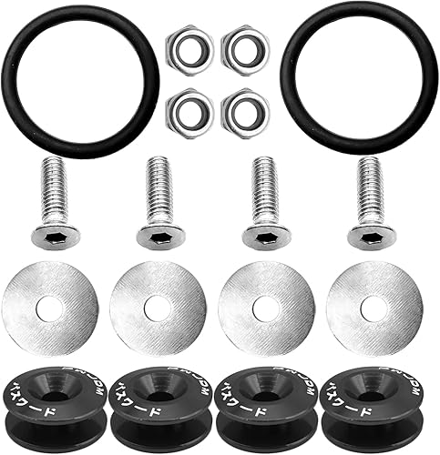 Kit universal de cierre de liberación rápida para maletero de parachoques Billet, de liberación rápida para parachoques delantero y trasero,