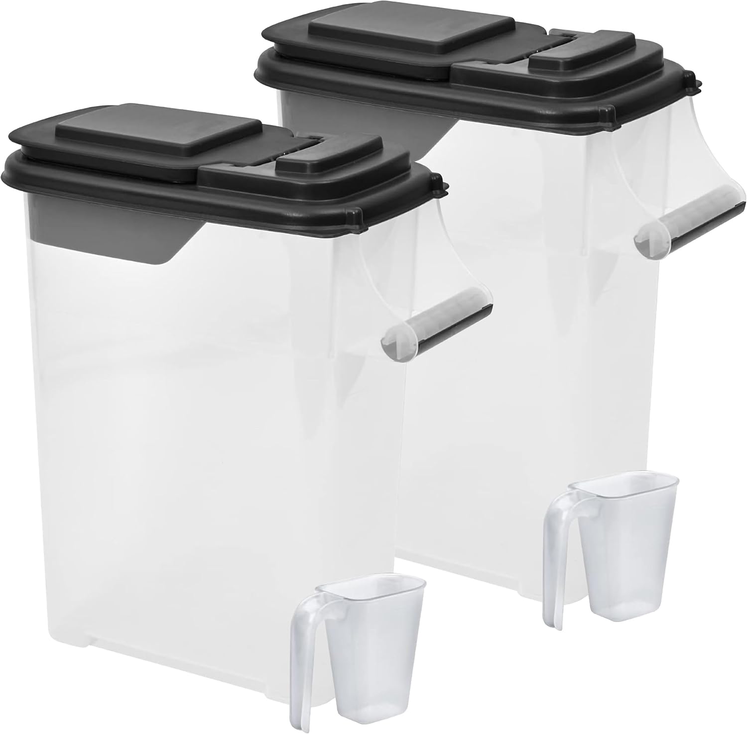 Buddeez 16 QT Pet Food Storage Containers with EZ Grip Handle & Scoop