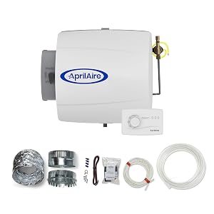 AprilAire 500M 12-gal Whole-House Small Bypass Evaporative Humidifier with Manual Control for up to 3 600 sq ft