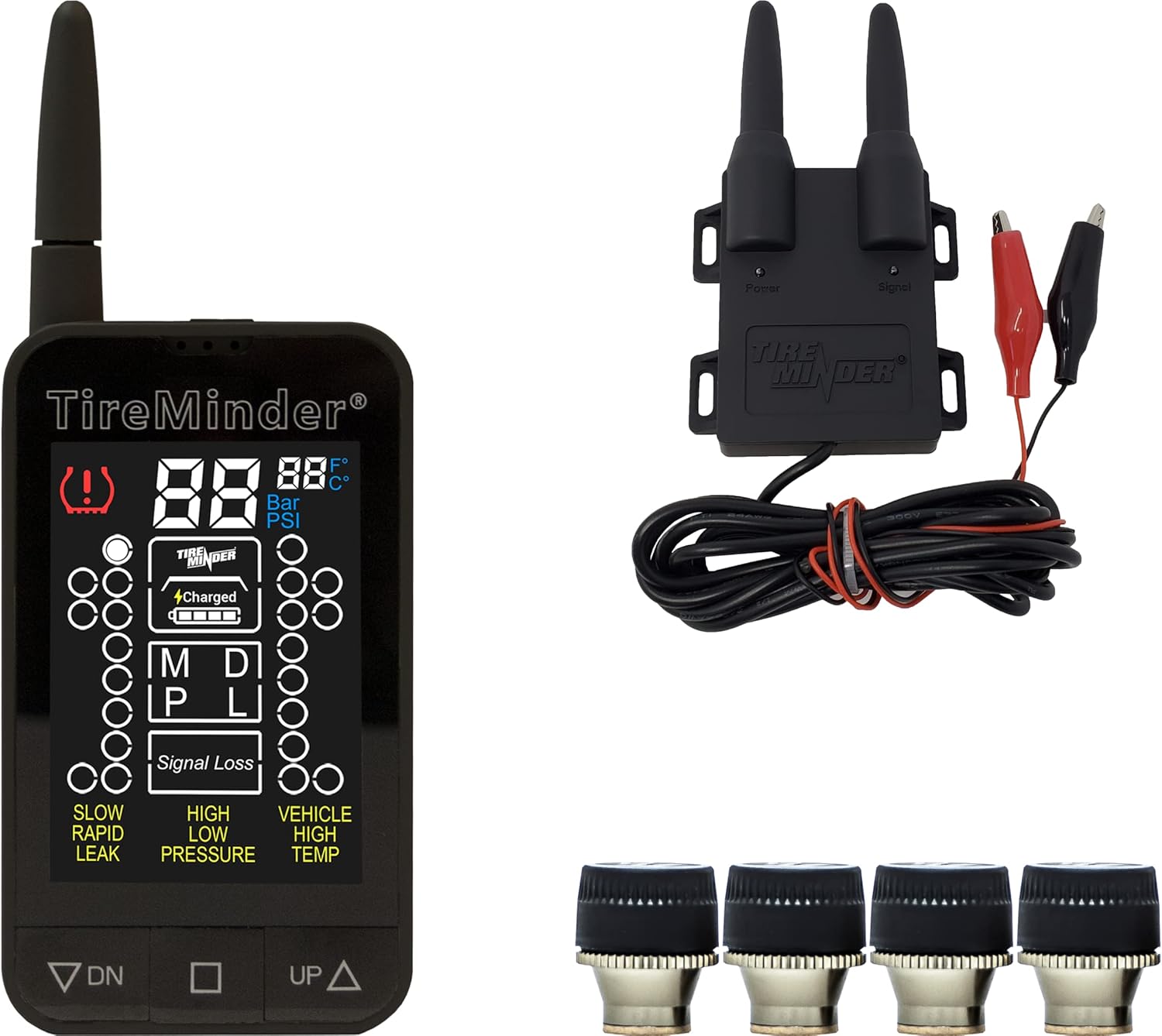 TireMinder TM-88C RV TPMS with 4 Transmitters