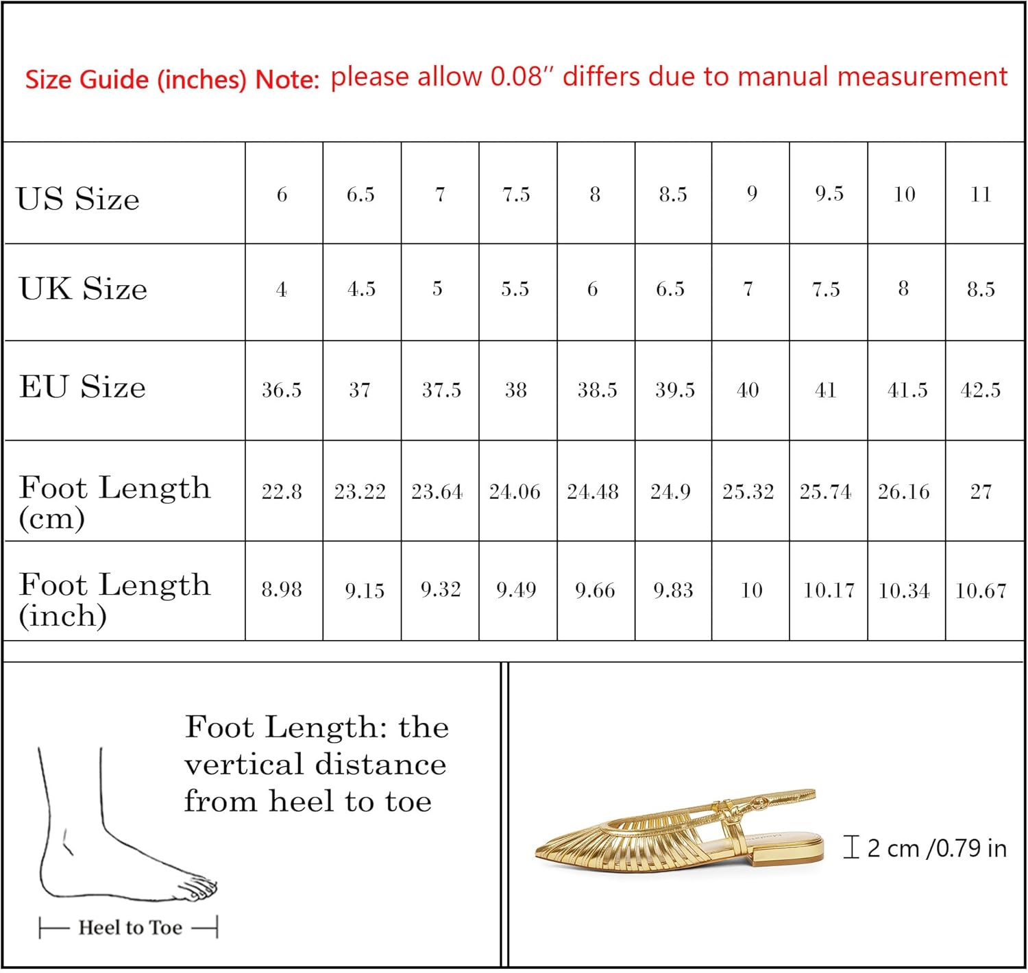 Modatope Slingback Flats for Women Pointed Toe Ballet Flats Classic Low Heel Sandals Dress Shoes - Image 7