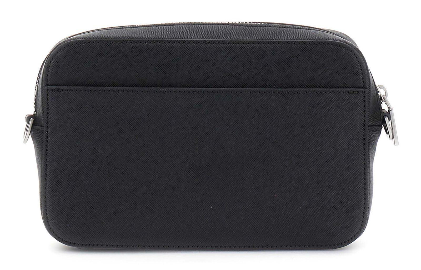 Image secondaire de Sacoche GUESS Milano en Simili Cuir Noir avec Bandoulière Réglable