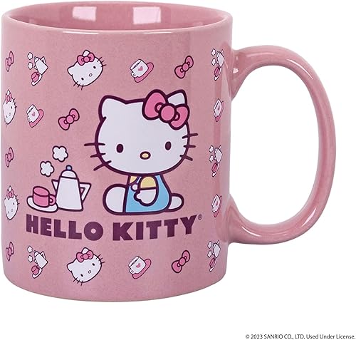 Miniatura 8 de Uncanny Brands Juego de regalo de cafetera Hello Kitty con 2 tazas