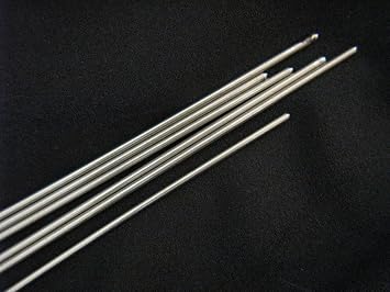 Devardi Glass Lampworking Beadmaking, Six - 1/16 Inch Stainless Steel Mandrels