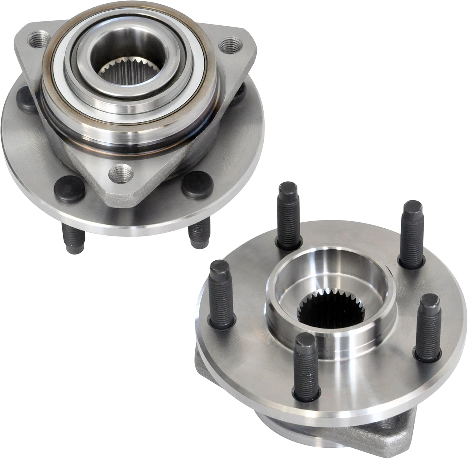 IRONTEK Front Left & Right Wheel Bearing and Hub Assembly 513215x2（5Lug W/O ABS Fits 2004-2007 for Chevrolet Malibu, 2005-2007 for Pontiac G6 2 PCS