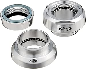 BBB ThreadAround BHP-15 - Serie Di Sterzo Filettato 1 Pollice In Argento Per Bici (Cross, Corsa, MTB)