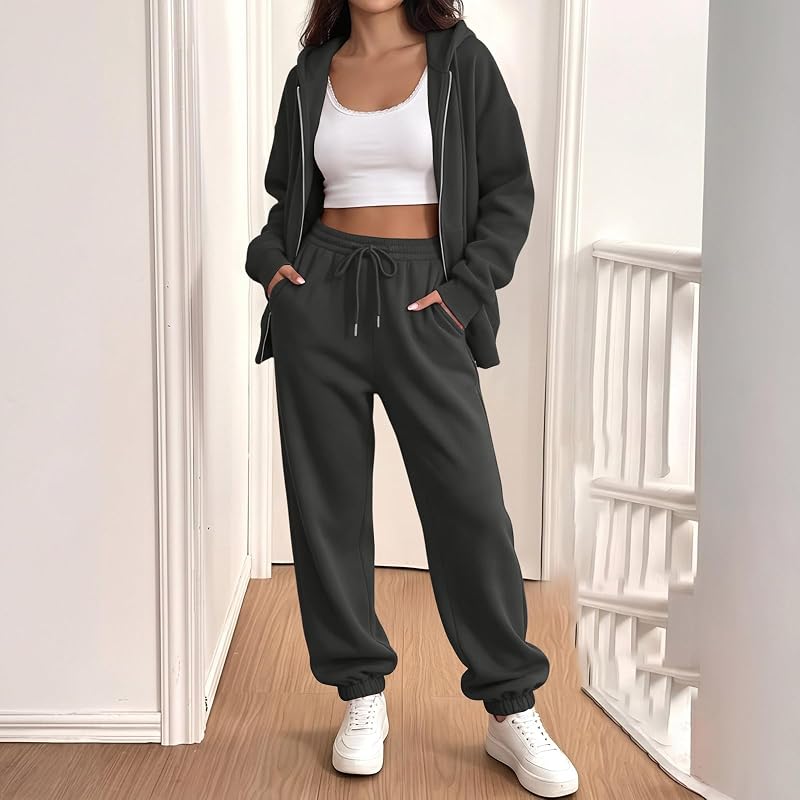 Sweatsuits Women 2 Piece Outfit Zip Up – product photo 5 of 7
