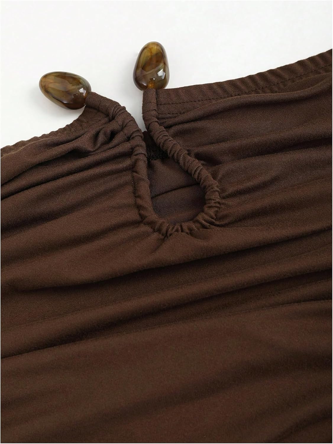 Milumia Women's Ruched Strapless Tube Dress Ring Fishtail Bodycon Maxi Going Out Dresses - Image 4