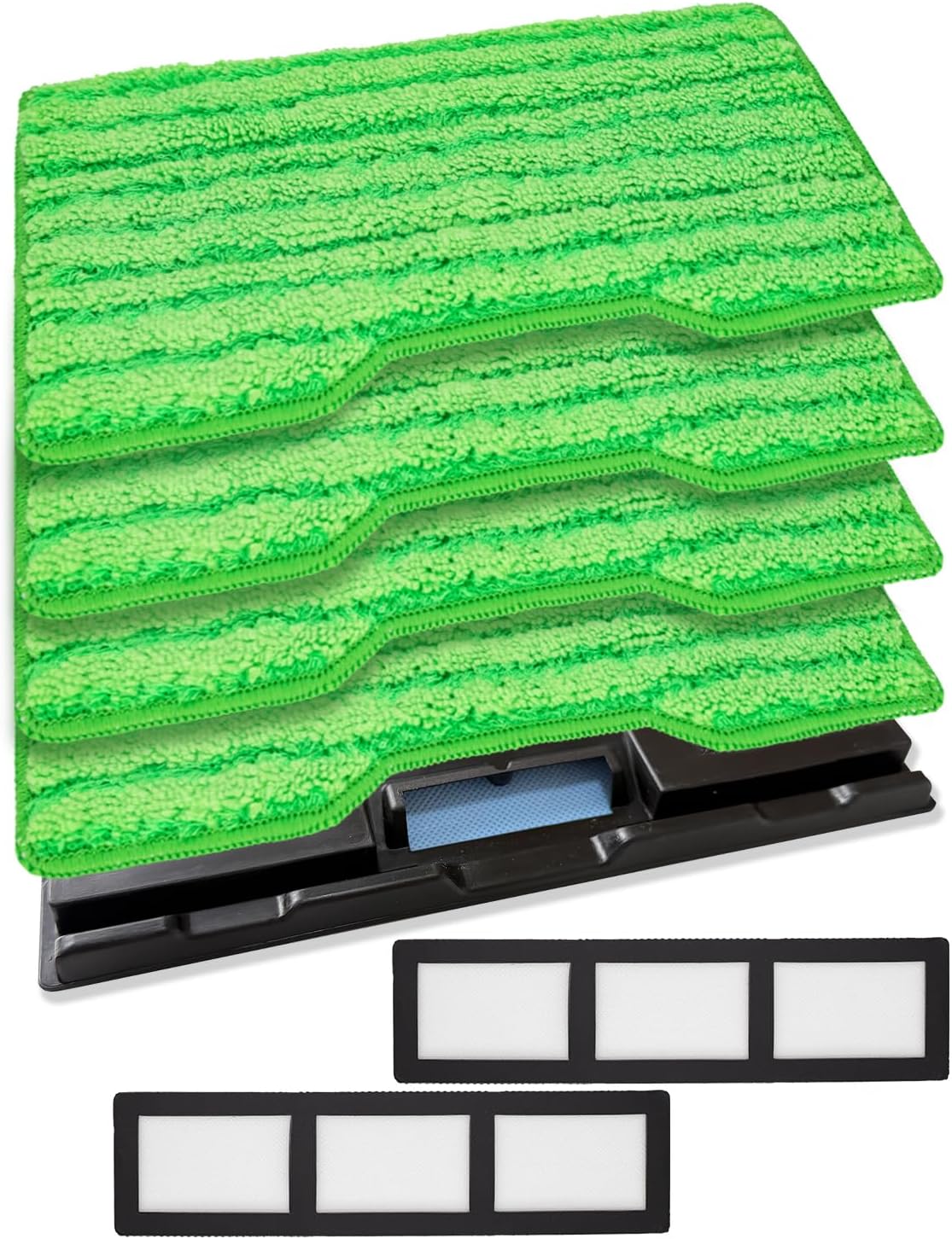 Replacement Mop Pads Compatible with Shark Vac Mop VM252 VM401 VM180 VM200 VM250 VM200P12 Cordless Hard Floor Vacuum Mop, Reusable Vac Pads Work with VCM60 VCD60 VCW60 VCO60, 4+2+1Pack