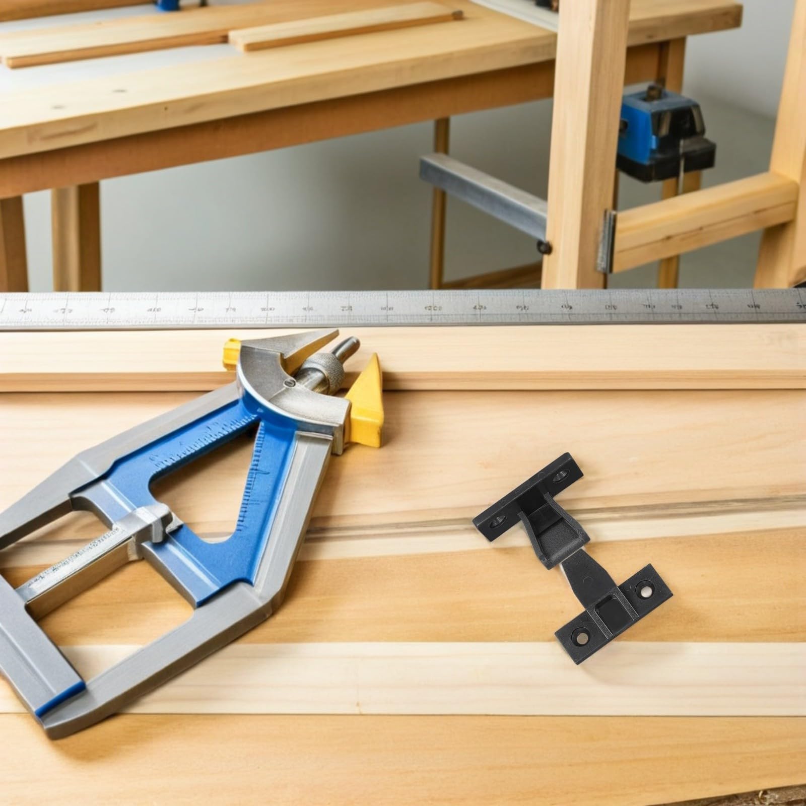 PRETYZOOM 20 Stück Schwarze Kunststoff Möbelverbinder Schnellinstallation Verdeckte Montage Eckclips zum Aufstecken für Schrank und Kleiderschrankbefestigungsmaterial