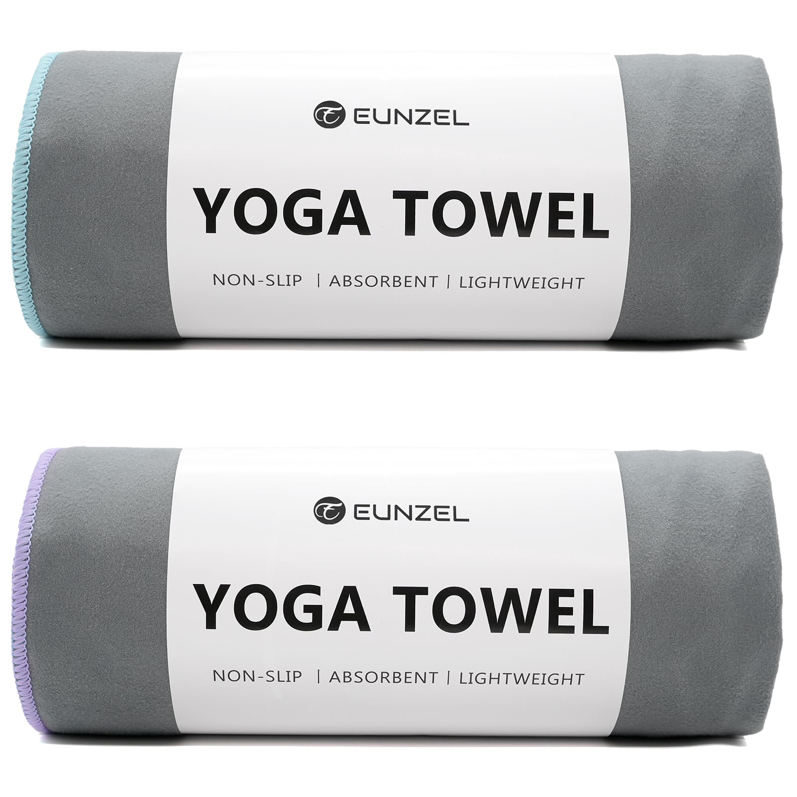 Eunzel Hot Yoga Towel Non-Slip Yoga Mat Towel Ultra-Absorbent Microfiber Towel for Hot Yoga, Pilates，Bikram and Workout 26.5"x 72"