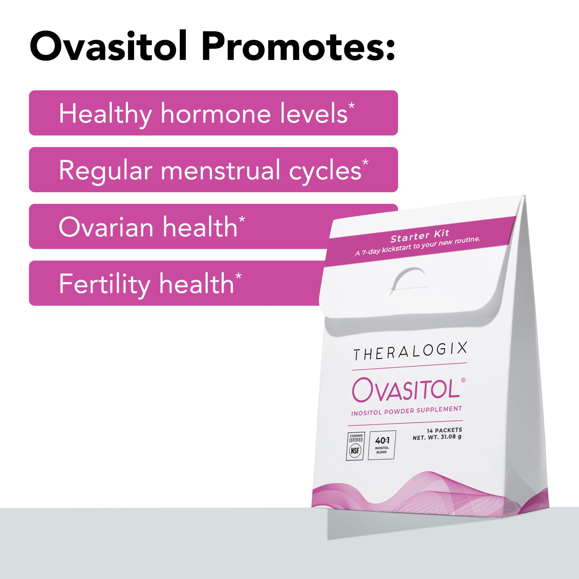 Theralogix Ovasitol 7-Day Starter Kit – Hormone Health, NSF Certified — Amazon image 3