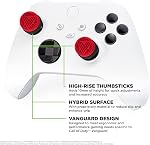 KontrolFreek Call of Duty: Vanguard Thumbsticks for Xbox One and Xbox Series X | 2 High-Rise, Hybrid| Red/Black