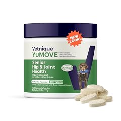 Yumove Hip Joint Supplement for Dogs - with Glucosamine Chondroitin Omega 3 Hyaluronic Acid Green Lipped Mussel Fish