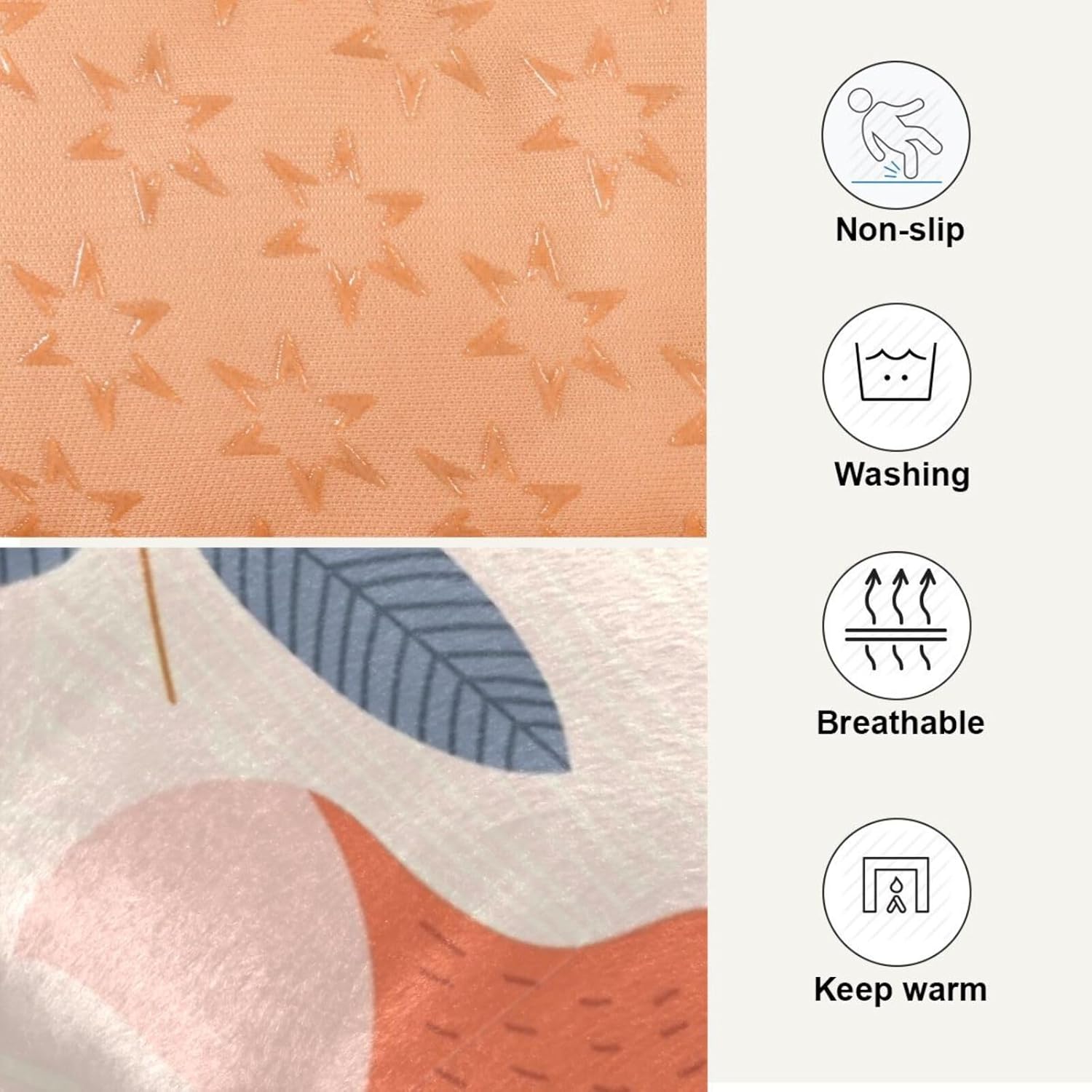review Colorful Foxes Fall Dog Cat Pet Bed Dog Beds Pet Cat Mat Anti-Slip Dog Couch Kennel Cushion Puppy Bed Washable Crate Pad for Large Medium Small Dogs Indoor Pets Cats Sleeping