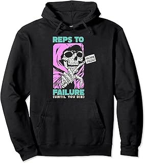 Funny Reps To Failure Weightlifting Bodybuilding Fitness Gym Pullover Hoodie