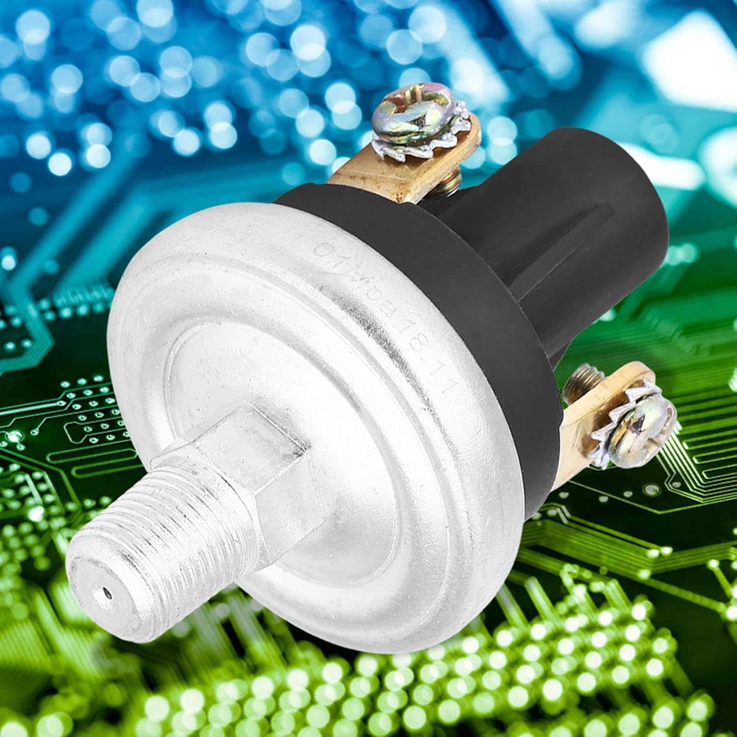 Oil Pressure Switch, 309064103 Threepoint Wiring Low Oil Pressure Alarm Switch Assembly 1/827 NPT Thread Engine Oil Pressure Switch Sensor