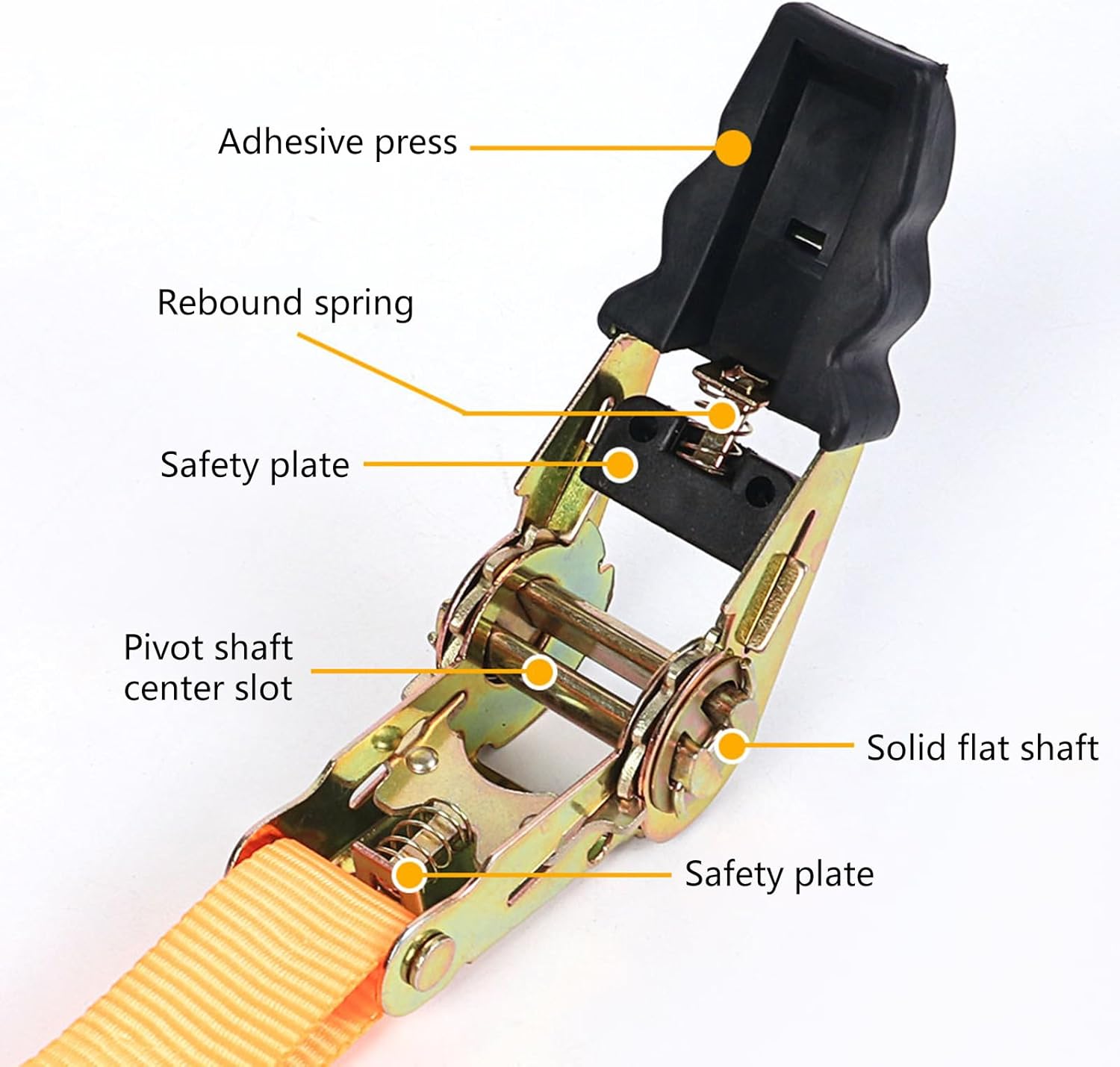 Heavy Duty Ratchets Straps Suitable for Secure Cargo Fastening and Easy Operations Camping Gear Outdoor Home Application