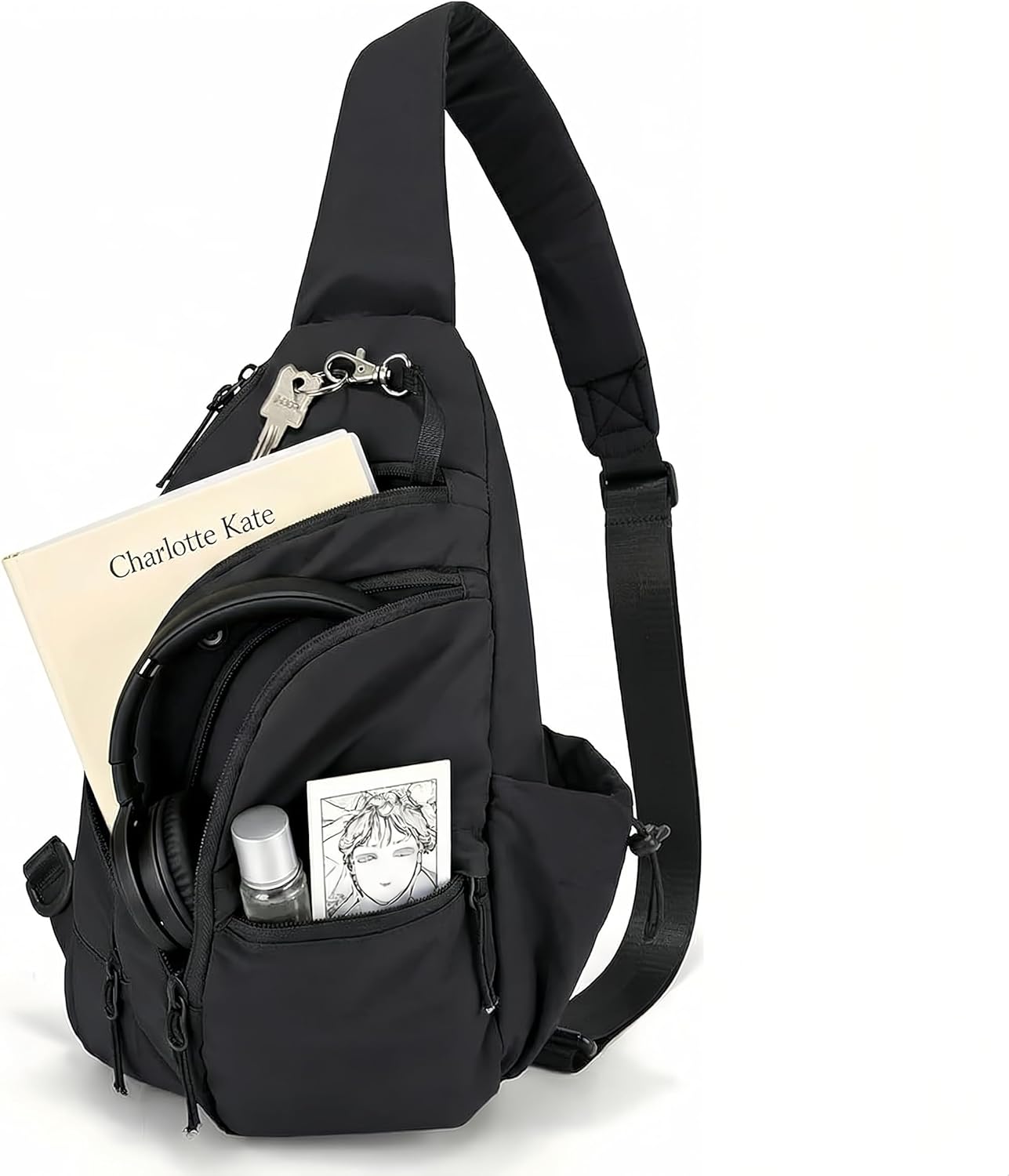 Sling Bag for Women,Portable Anti Theft Bag, Travel Crossbody Bag, Shoulder Bag with Adjustable Shoulder Strap