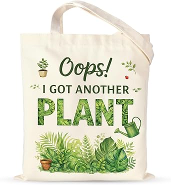 Plant Lover Gifts for Women - Gardening Bag for Women Girls Friends Birthday, Garden Tote Gifts for Mom Grandma Gardeners, Mothers Day Gardening Gift Canvas Tote Bag, Plant Gift for Plants Lovers