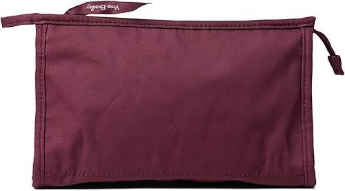 Miniatura 16 de Vera Bradley Bolsa organizadora de maquillaje cosmético trapecio de algodón para mujer Cuarzo rosa