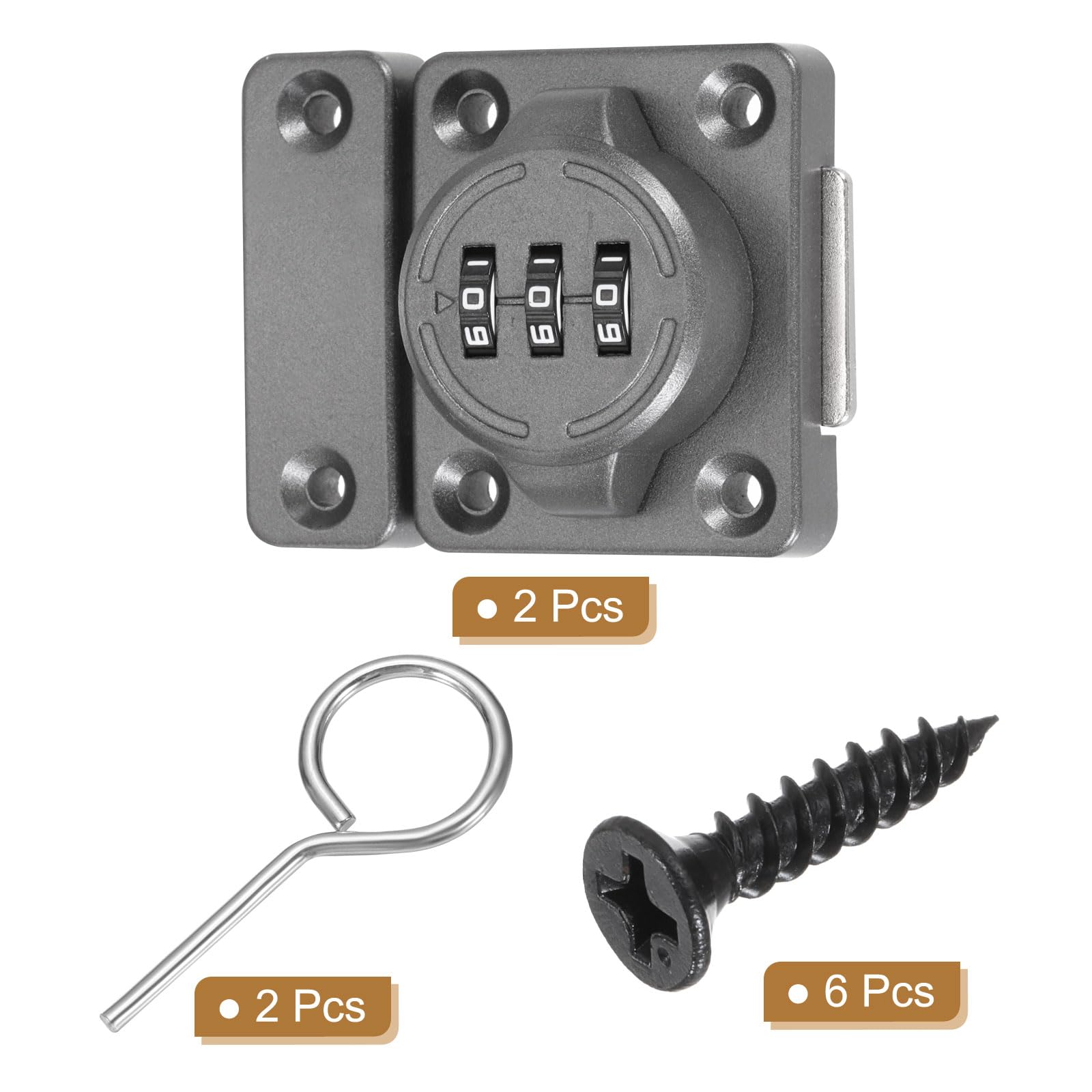 PATIKIL 2Pcs Combination Cabinet Lock - Image 3