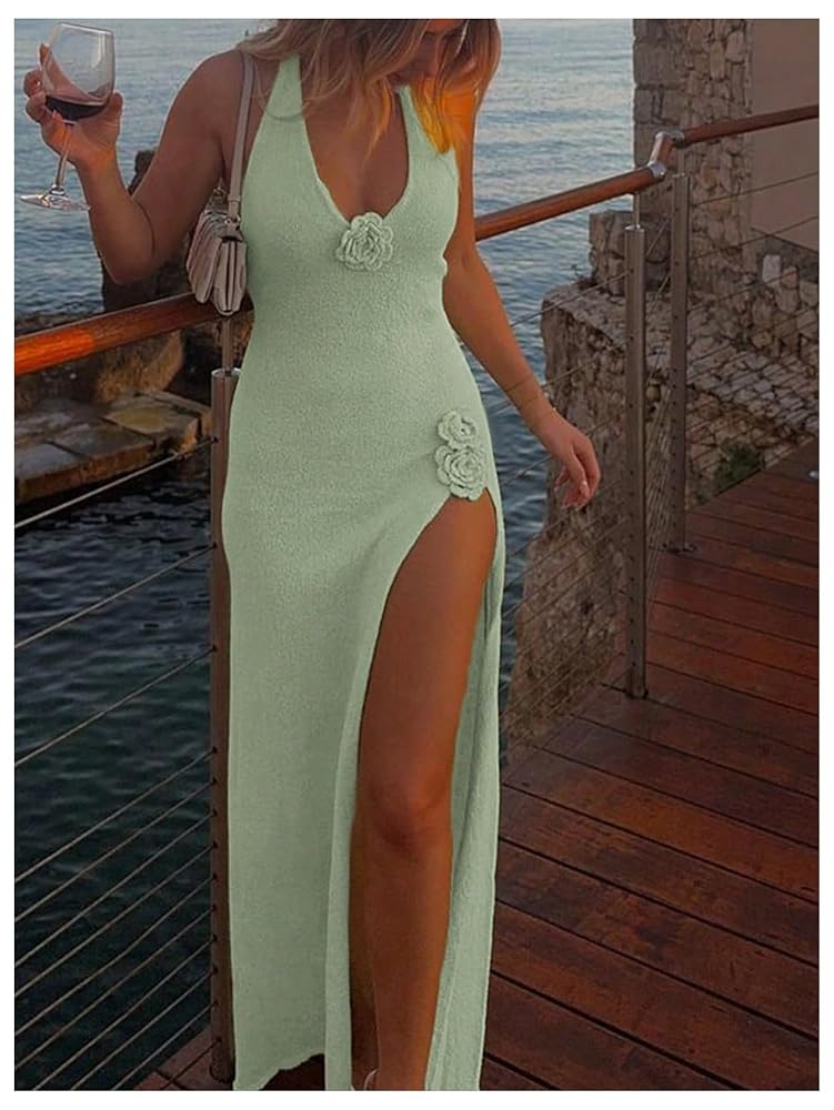 blue sparkly dress long Mermaid V Neck Royal Sequins Prom Dresses with Slit Color:Custom Color Free length mermaid silhouette skirt size chart_women How to Field Dress