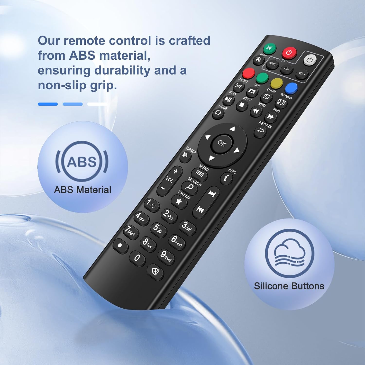Universal Remote Control Compatible with Super Box S1, S2, S3, S4, S5, S6, Octastream Q1, Elite II, MAX IV, Elite Max, and MagaBox (Without Voice)