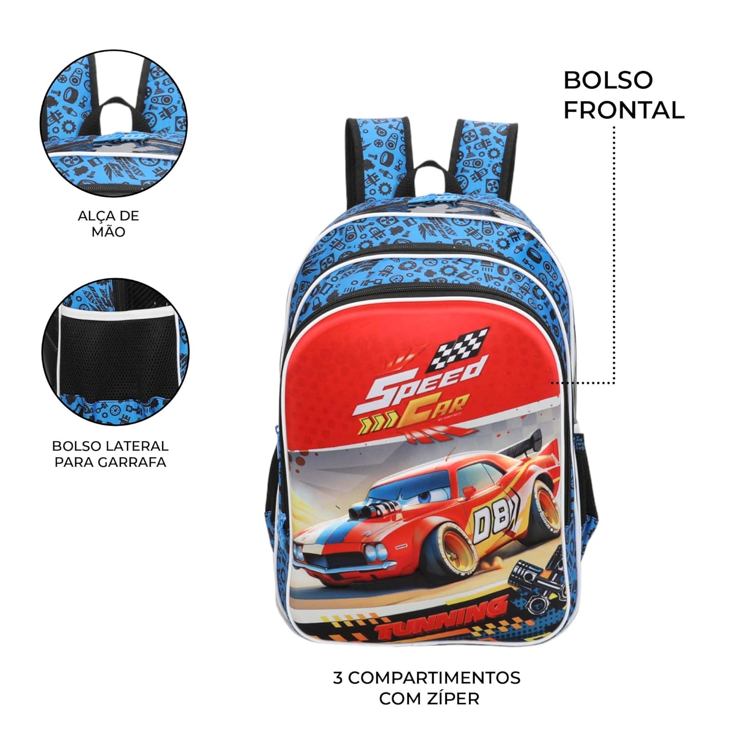 SANTINO, Mochila Infantil Speed Car Champion by Santino Poliéster SCM10U Azul Marinho em promoção! Veja a oferta e mais achadinhos de Mochilas escolares 7 Hoje é o melhor dia para comprar SANTINO, Mochila Infantil Speed Car Champion by Santino Poliéster SCM10U Azul Marinho com aquele preço maroto! Promoção! Aproveite a oferta! 7