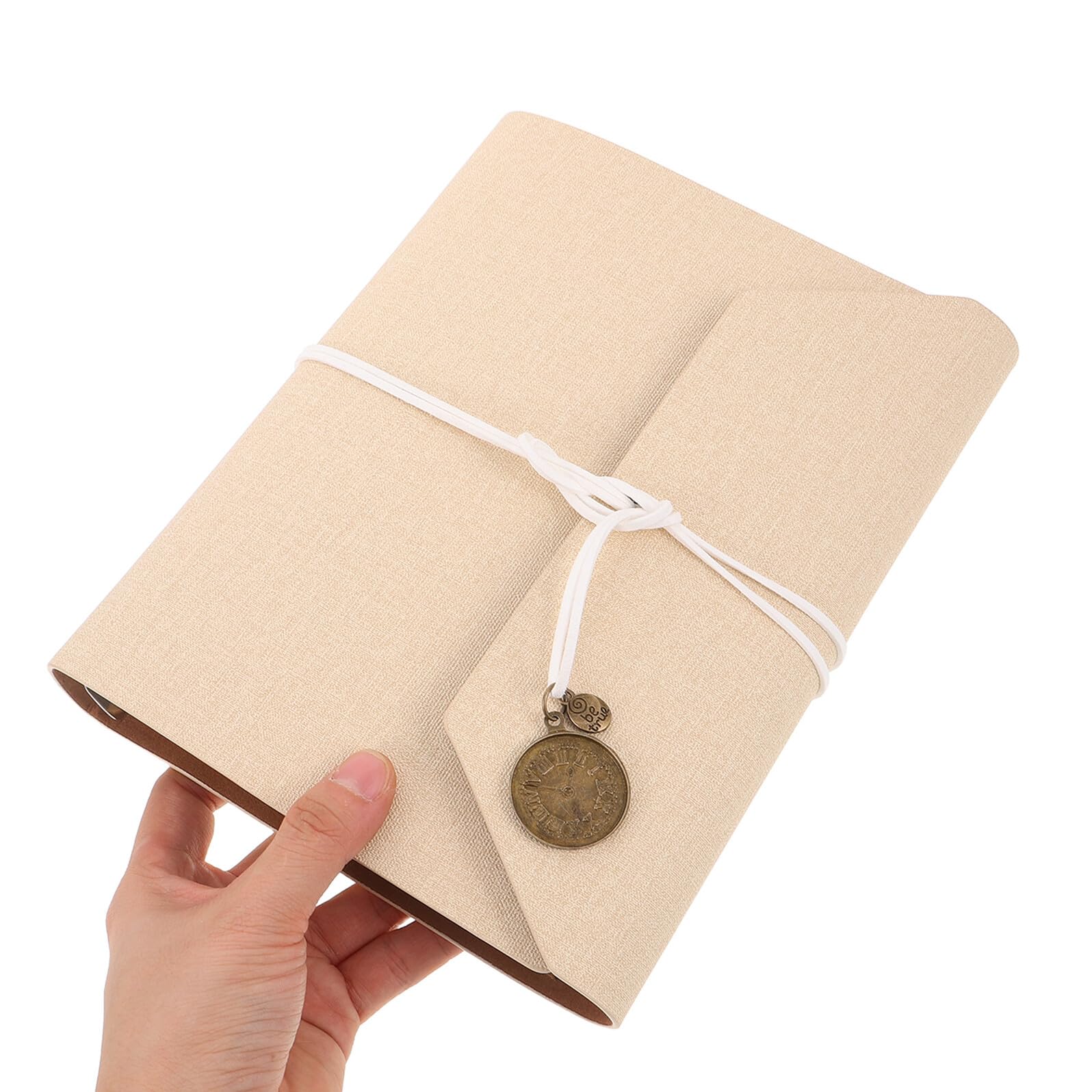Gatuida Selbstgemacht Fotoalbum mit Pu Einband Umschlagseiten für Reisen und Erinnerungen Beige