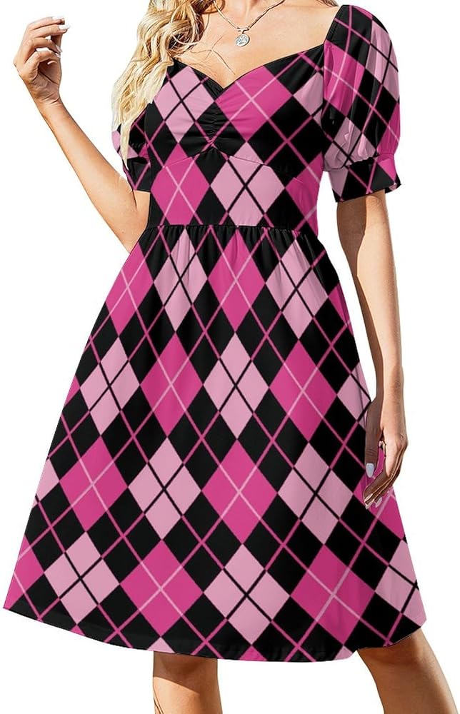 open lace back dress Amazon.com: Black And Pink Dress main image 1