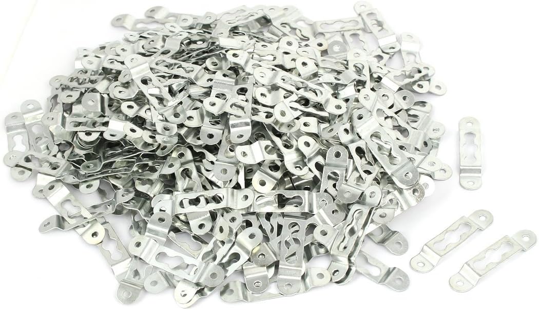 Wall Hanging Metal Picture Photo Frame Hidden Hook Hanger Silver Tone 500PCS (8662951a9b7b5f0e19931c7301a72bbb)