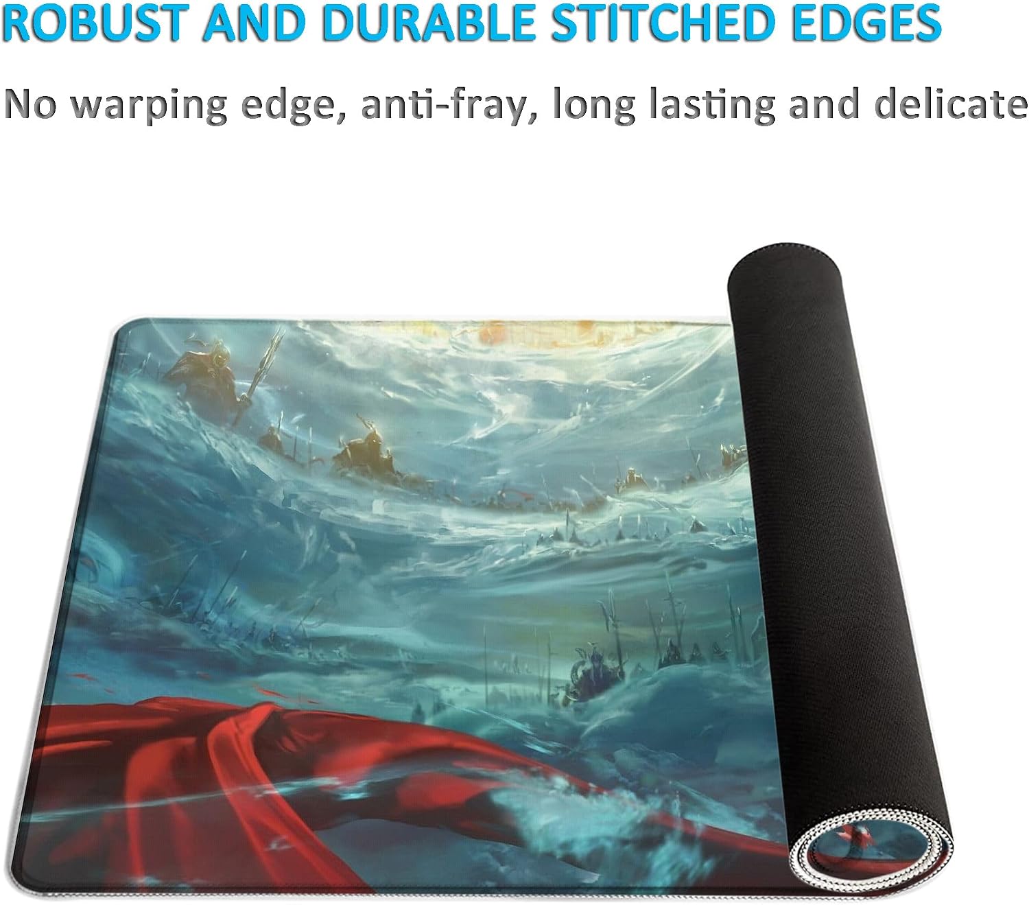 LL-COEUR XXL PC Laptop Mouse Pad Gaming Play Mat Landscape Office Table Mat 39.3"x19.6"x0.12" (Wukong)